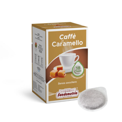 CAFFÉ AL CARAMELLO - 18 Cialde Filtrocarta ESE 44mm - Sandemetrio