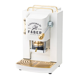 L'officina di Faber® - Macchina Caffè a Cialde Pro Deluxe White Gold