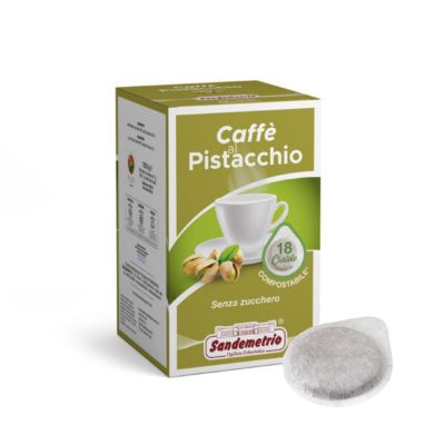 CAFFÉ AL PISTACCHIO - 18 Cialde Filtrocarta ESE 44mm - Sandemetrio