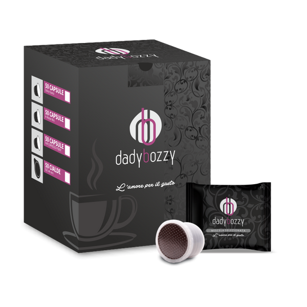 100 Capsule Caffe' DadyBozzy® compatibili Uno System Miscela Selezione